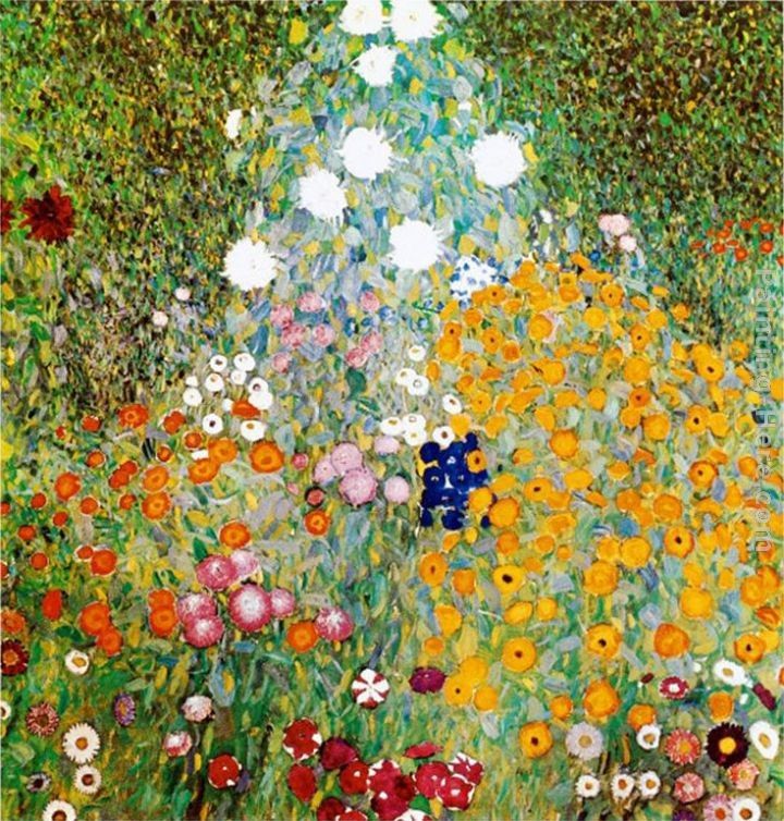 Gustav Klimt Flower Garden